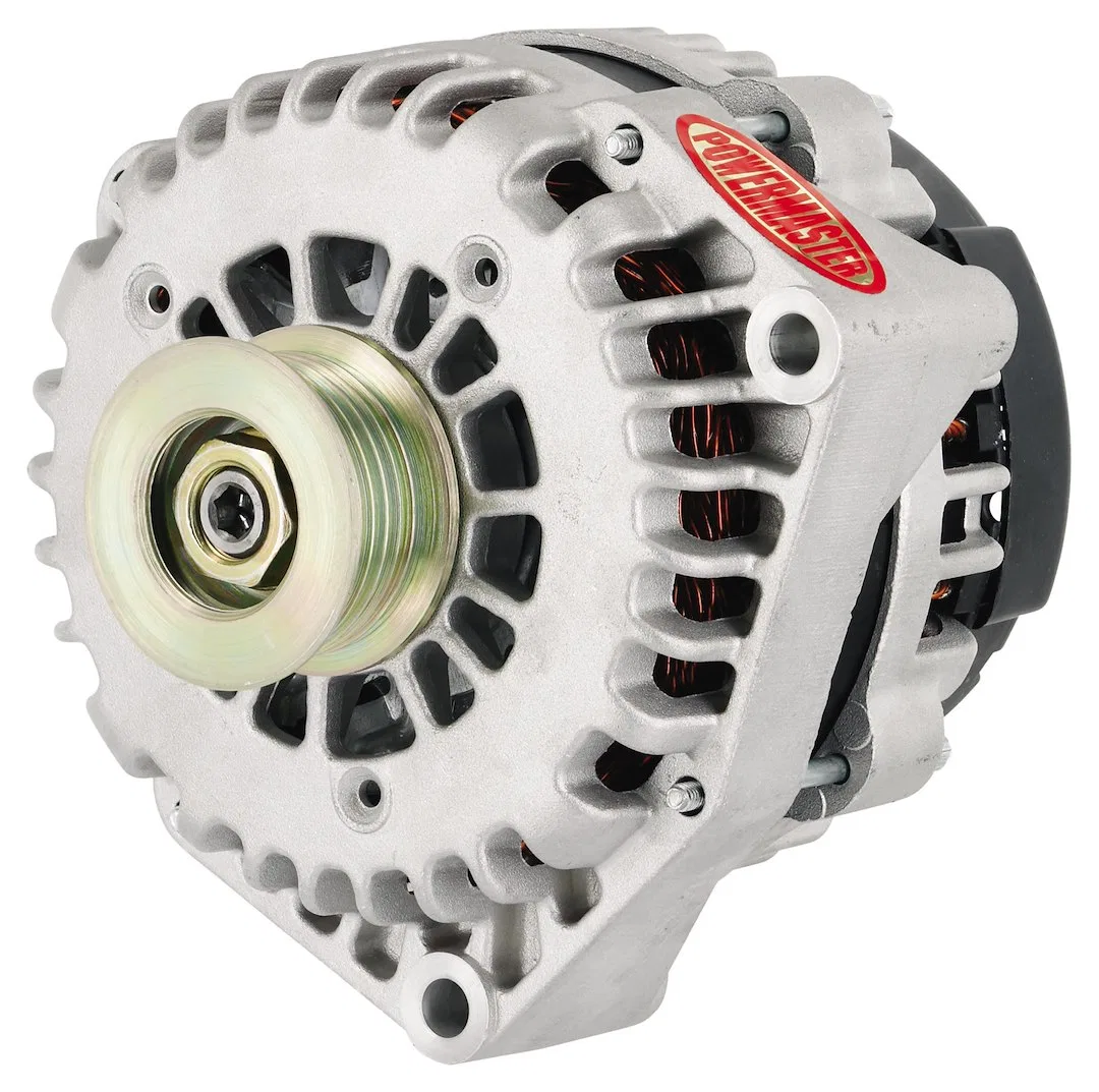 48237 – POWERMASTER Alternator/ Generator, Chevrolet/ GM AD244 Style 215 Amps Natural Finish With 4 Pin VR